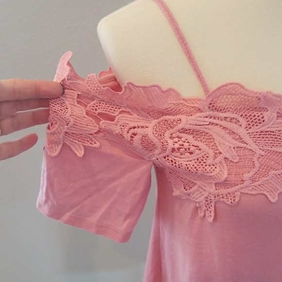 Pink Off-The-Shoulder Top - Picture 2 of 4